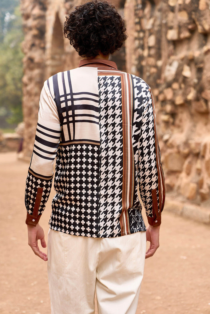 SIGNATURE PRINT SHIRT - dash and dot dash and dot