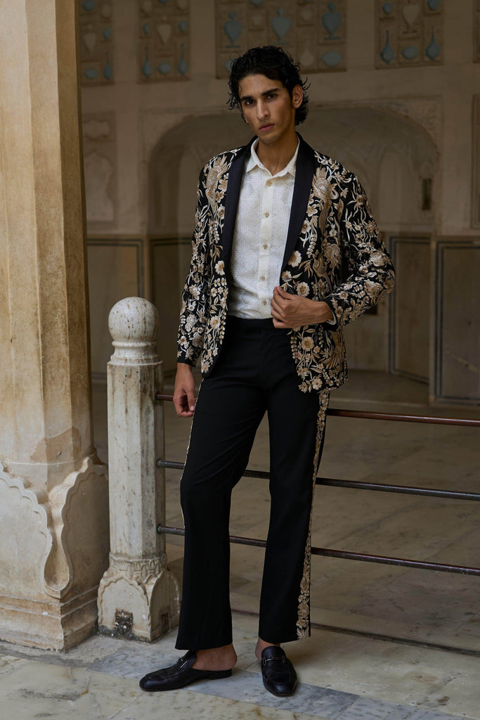 EMBROIDERED JACKET, SHIRT AND PANT - dash and dot dash and dot