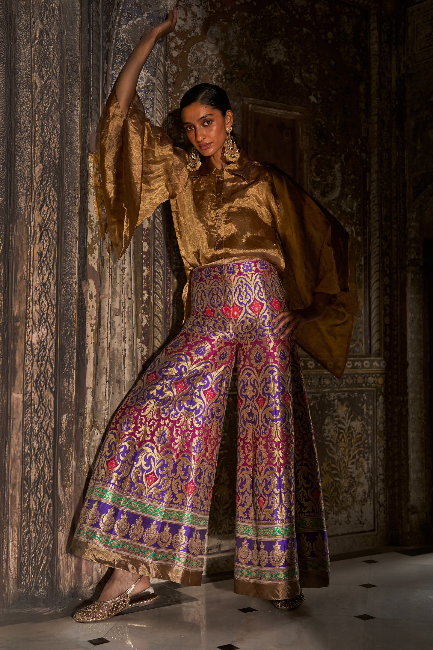 BENARES SILK BROCADE PANT