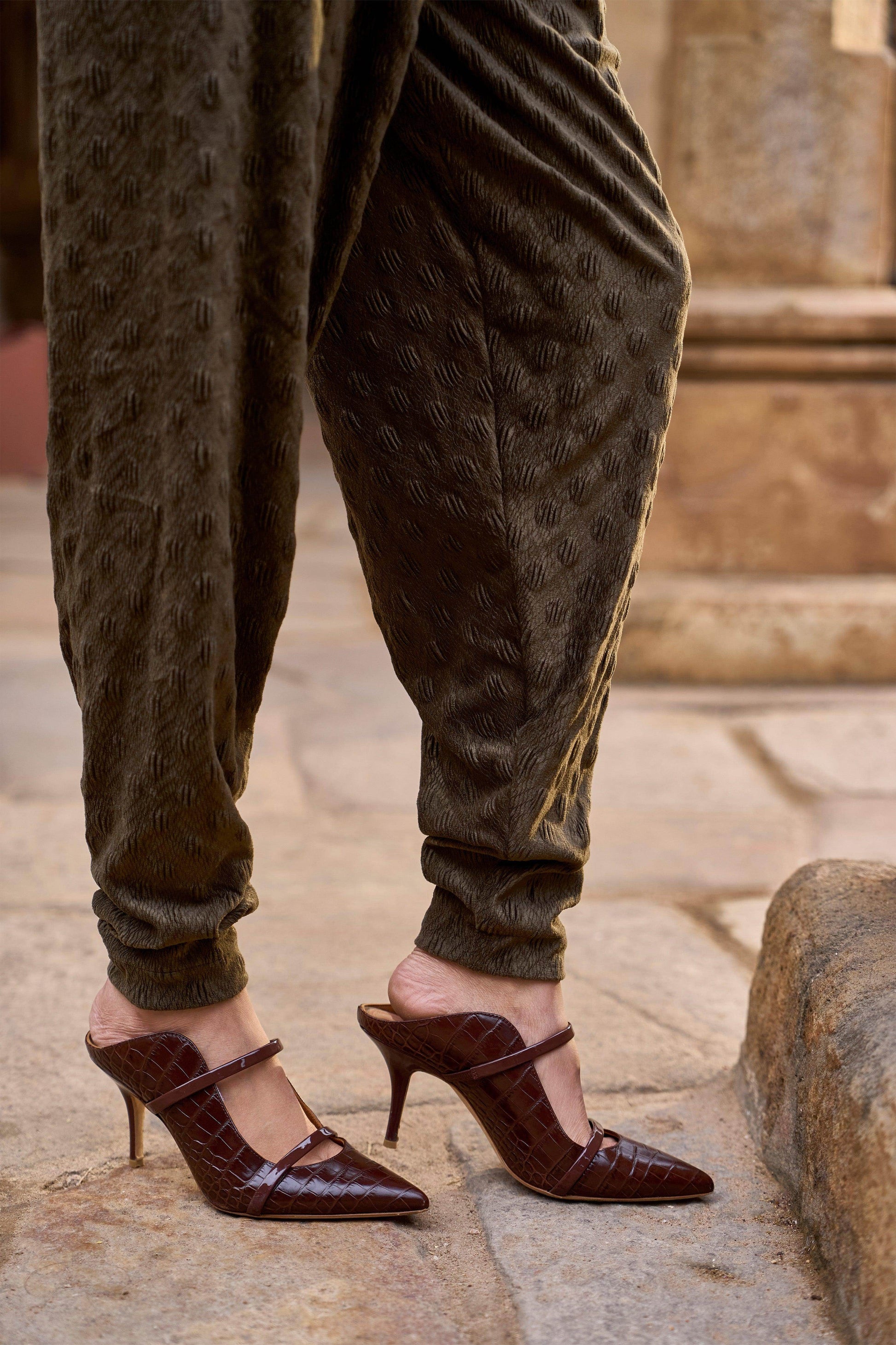 TEXTURED KNIT SUEDED PANT - dash and dot