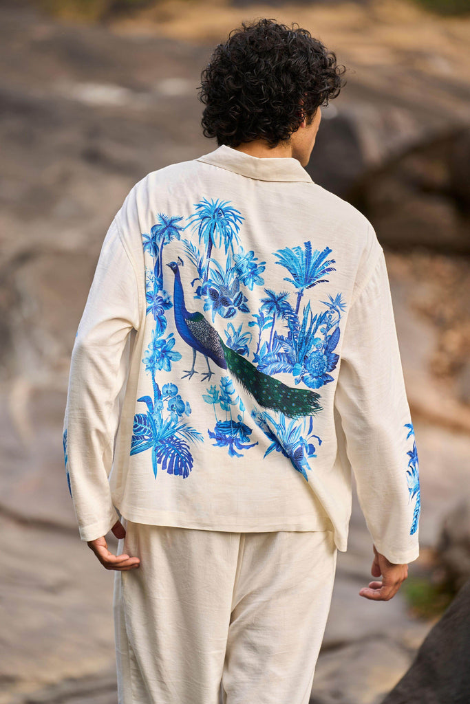 LINEN PRINTED PANT SET - dash and dot dash and dot