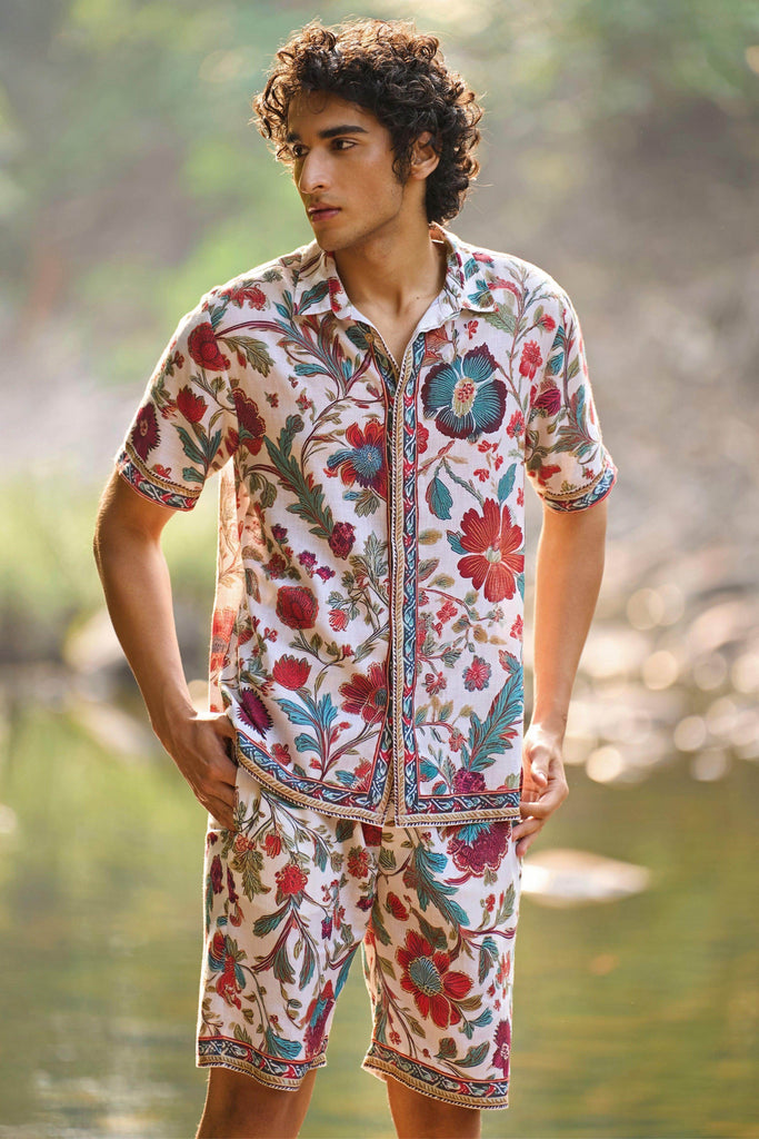 SUMMER BORDER SHORTS SET - dash and dot dash and dot