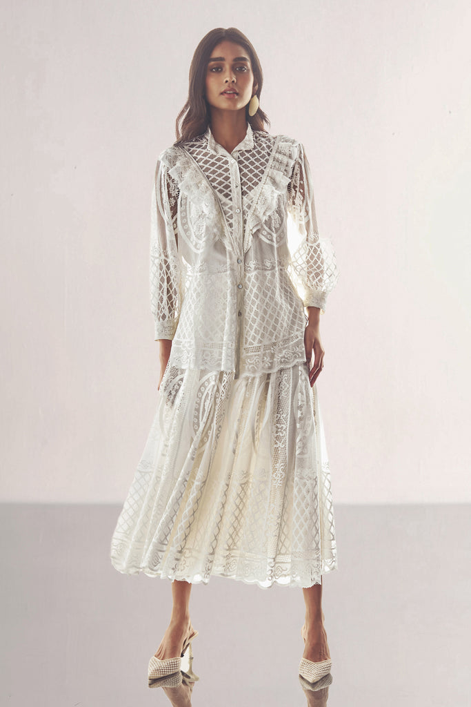 A-LINE LACE SKIRT dash and dot