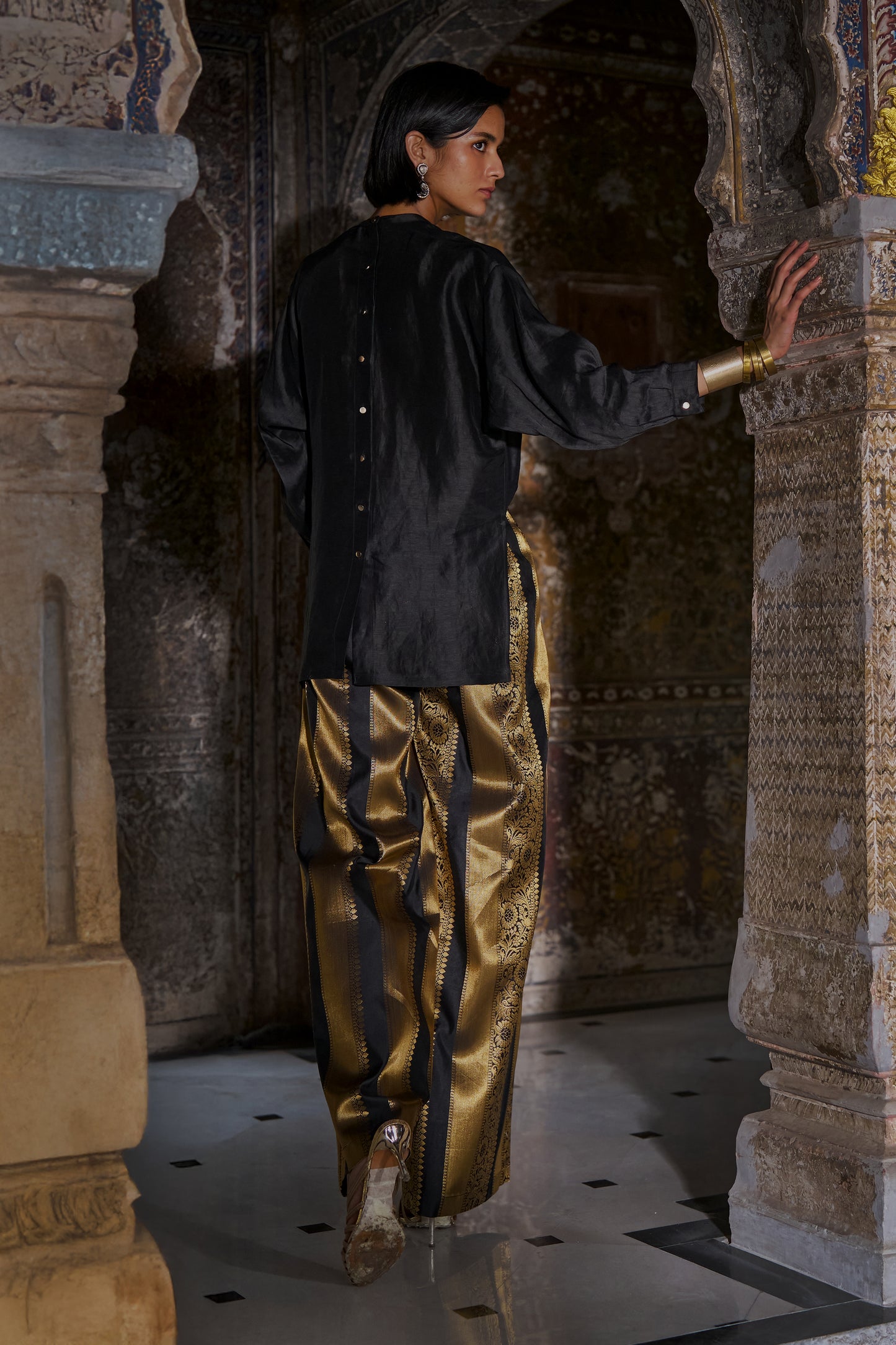 BENARES BROCADE STRIPED PANT