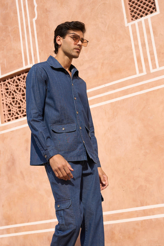 DENIM SHIRT - dash and dot dash and dot