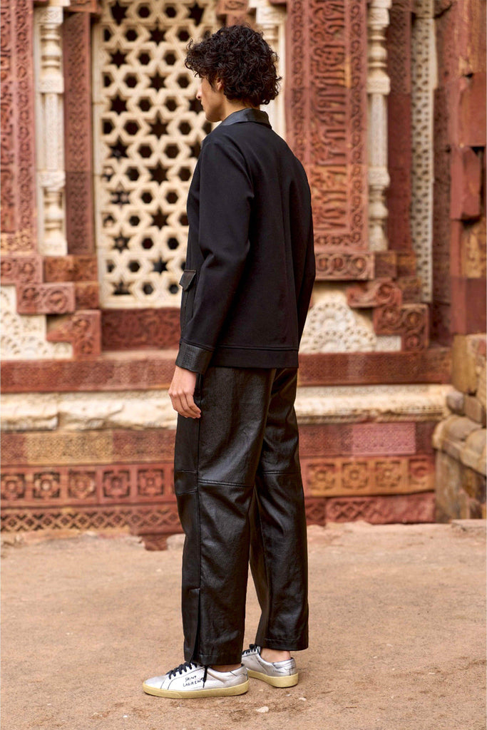 KNIT AND DENIM SHIRT - dash and dot dash and dot