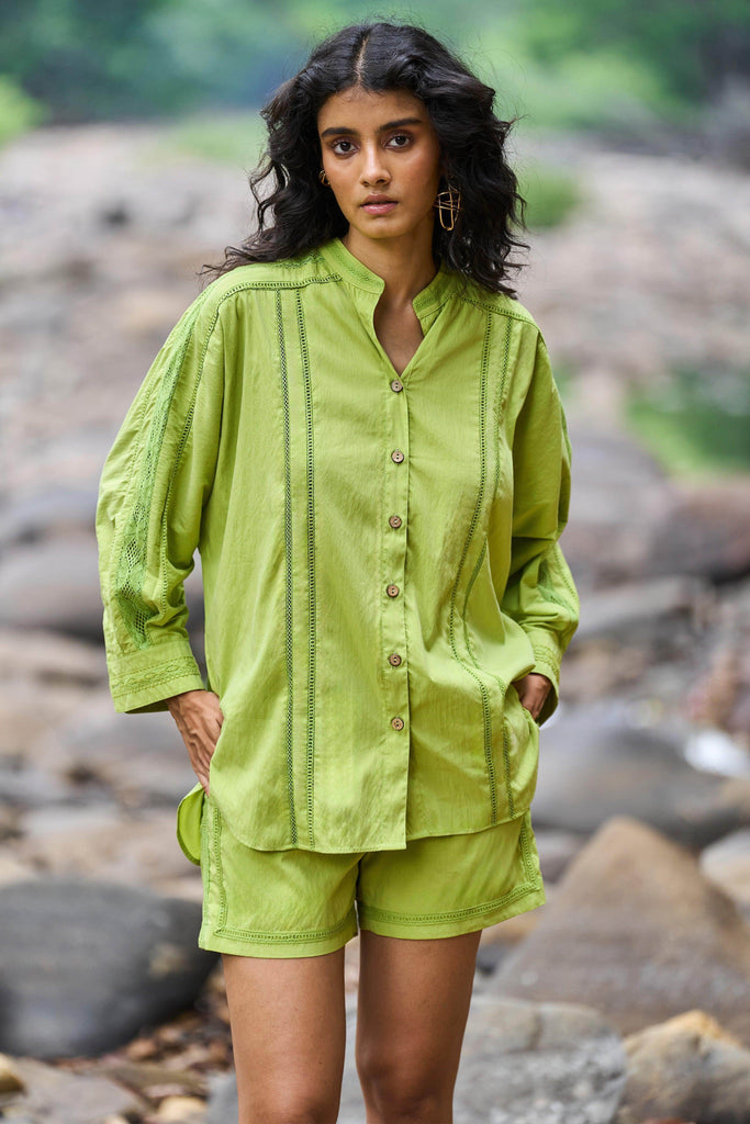 LACE INSERT SHORTS SET - dash and dot dash and dot