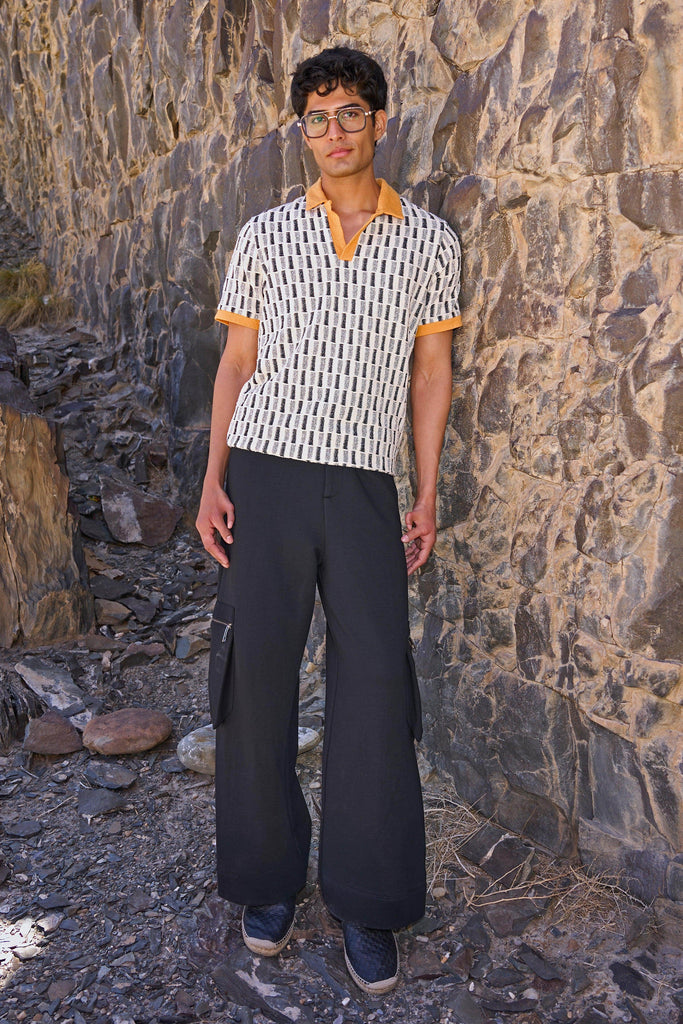 JACQUARD POLO - dash and dot dash and dot