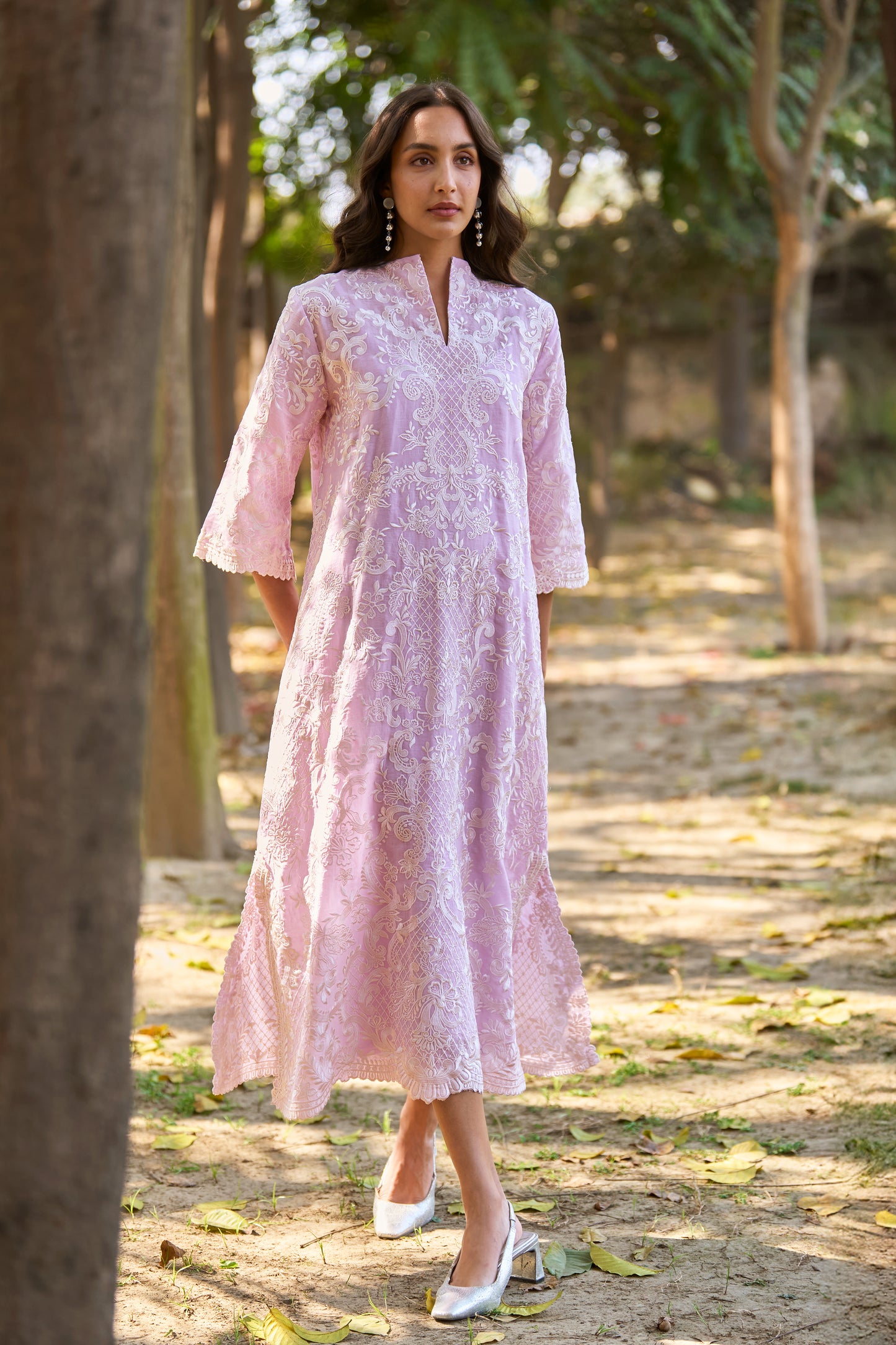 BAROQUE EMBROIDERED DRESS