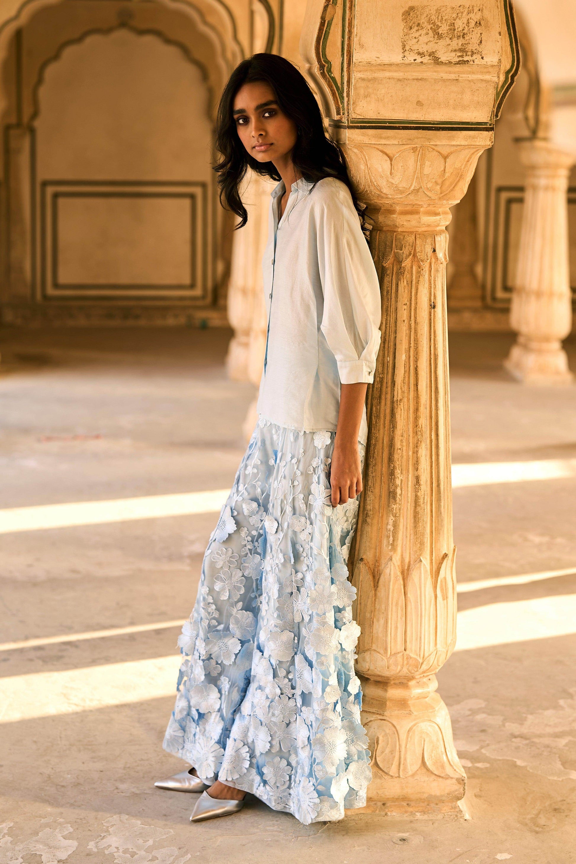 SHIRT AND LACE PANT SET - dash and dot