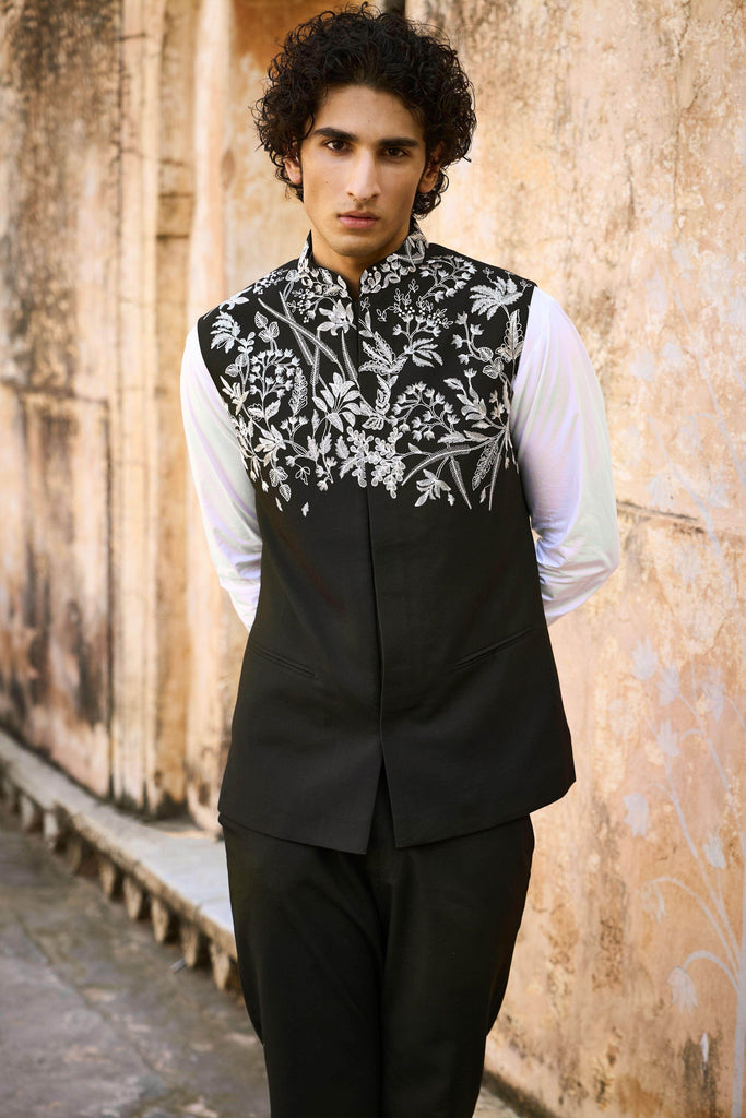 EMBROIDERED BANDI AND STRAIGHT PANT - dash and dot dash and dot