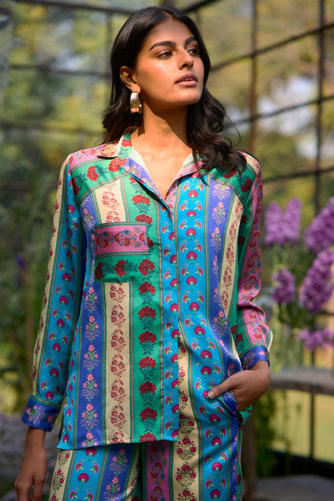 MULTI MOTIF STRIPE SHIRT dash and dot