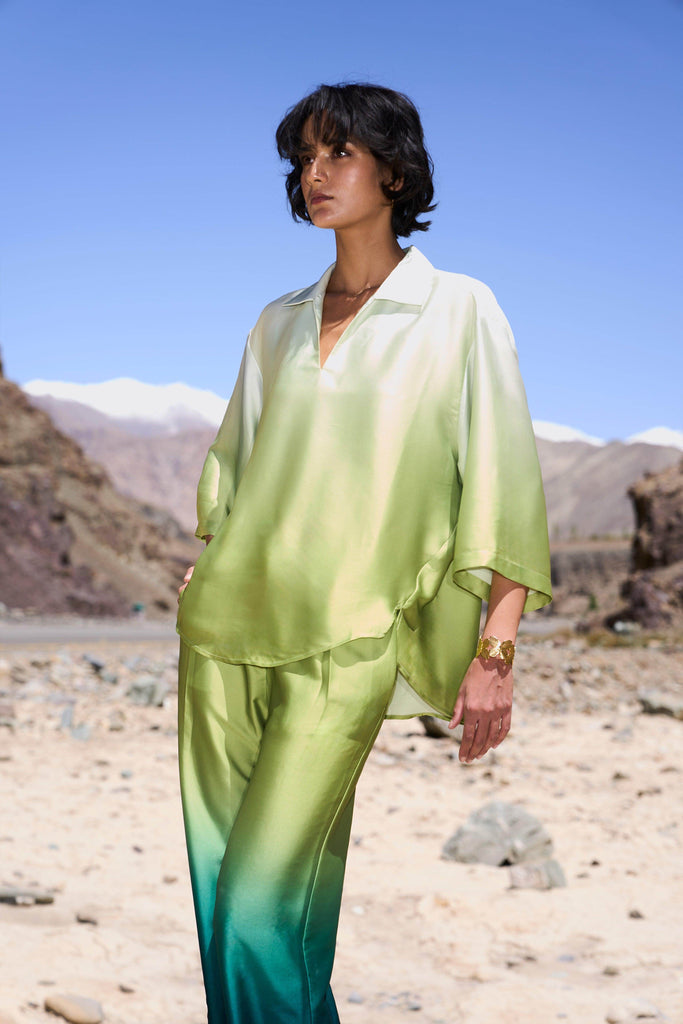 OMBRÉ SATIN BOXY TOP - dash and dot dash and dot