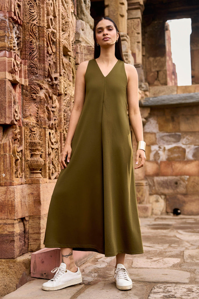 WIDE LEGGED KNIT JUMPSUIT - dash and dot dash and dot