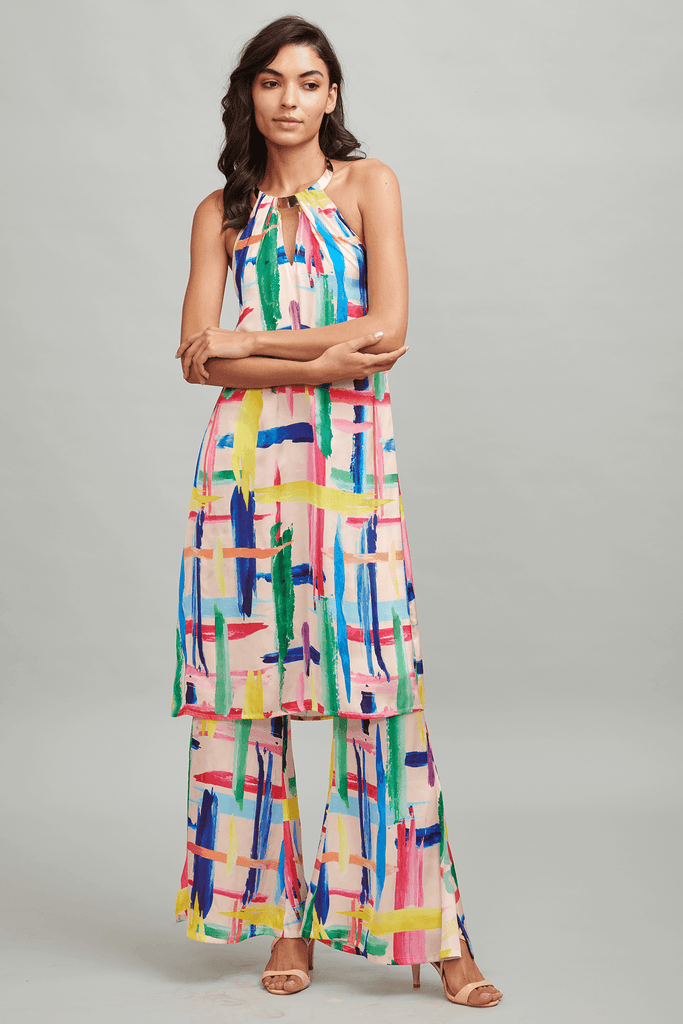BRUSH STROKE CHOKER TOP - dash and dot dash and dot