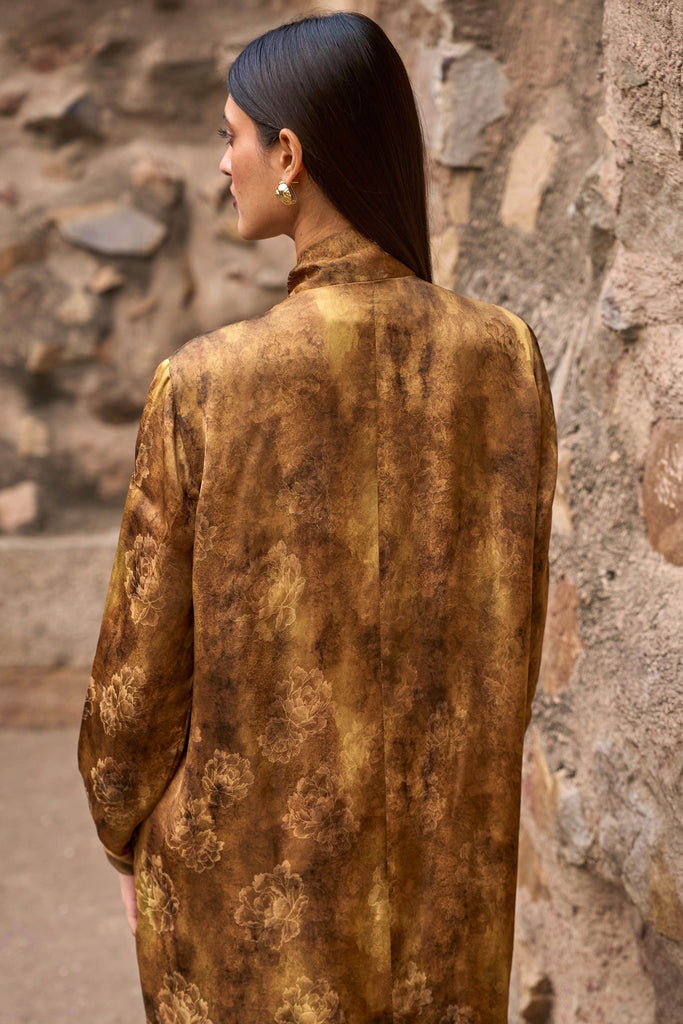 PATTERNED NECK SCARF DRESS - dash and dot dash and dot