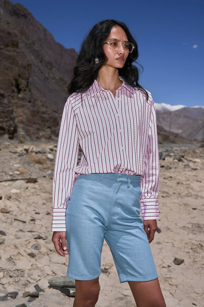 SHIMMER DENIM SHORTS dash and dot