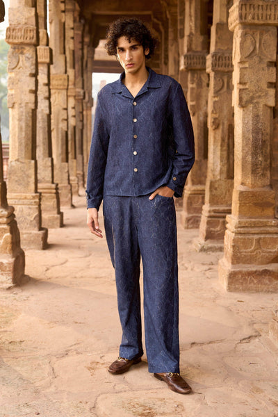 DENIM PATTERNED PANT - dash and dot