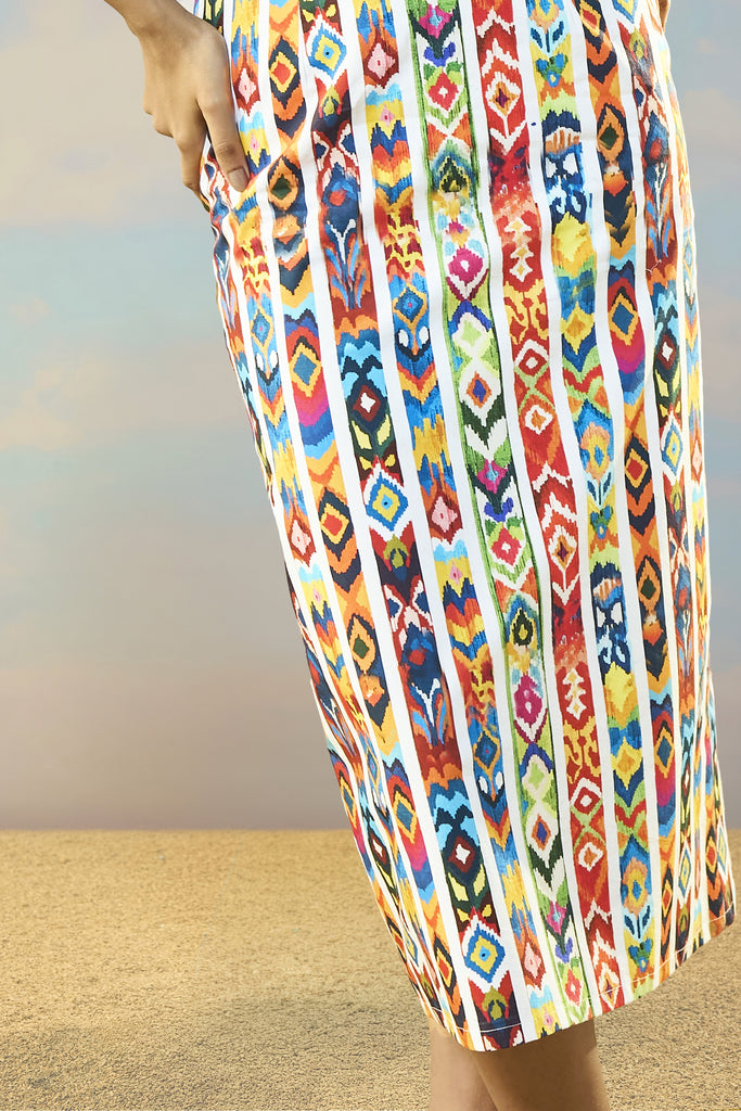 IKAT STRIPE PRINT SKIRT dash and dot