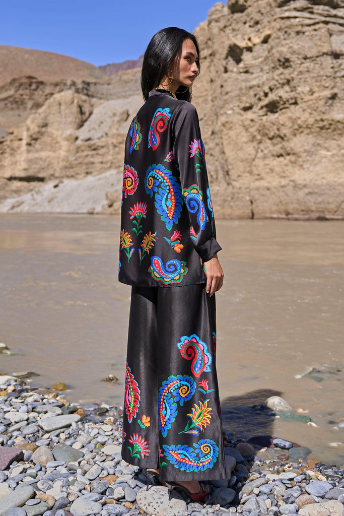 MULTICOLOUR PAISLEY PANT - dash and dot dash and dot