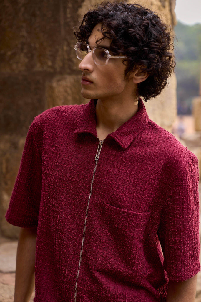 TEXTURED KNIT HALF SLEEVE - dash and dot dash and dot