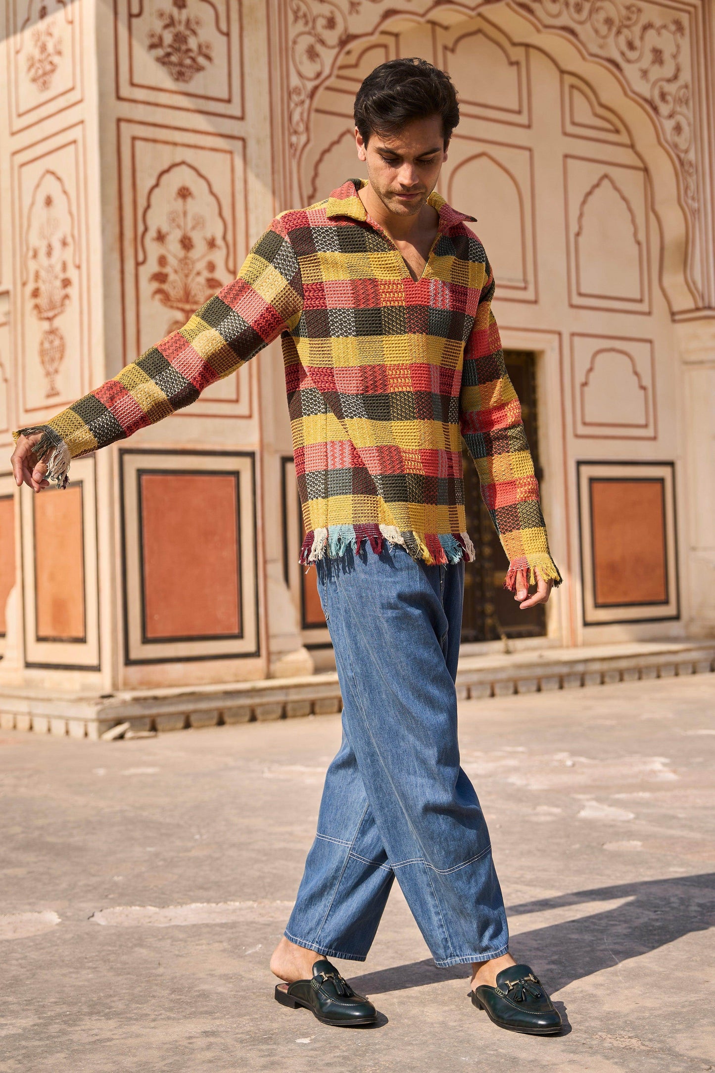 CHECK POPOVER SHIRT - dash and dot