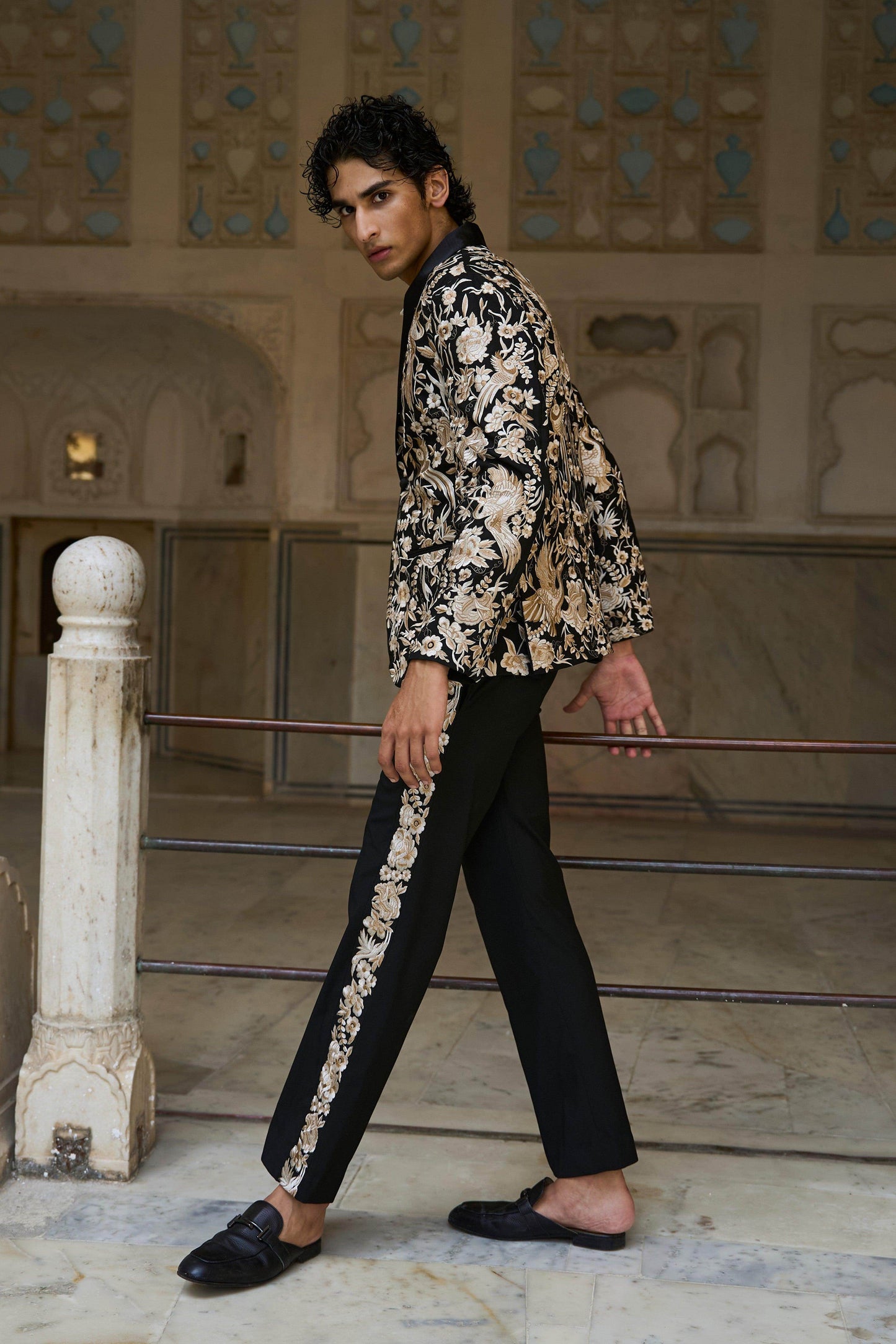 EMBROIDERED JACKET, SHIRT AND PANT - dash and dot