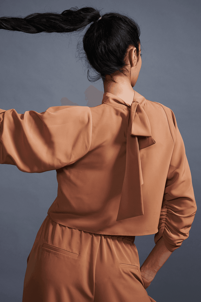 CARAMEL PALAZZO SET - dash and dot dash and dot