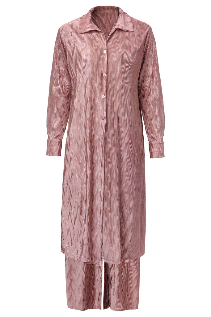 PINK PLEATED TOP - dash and dot dash and dot