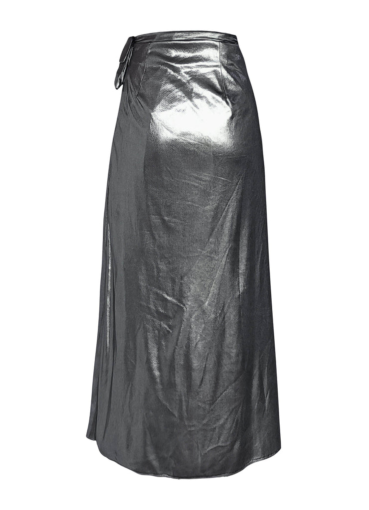 METALLIC WRAP SKIRT - dash and dot dash and dot