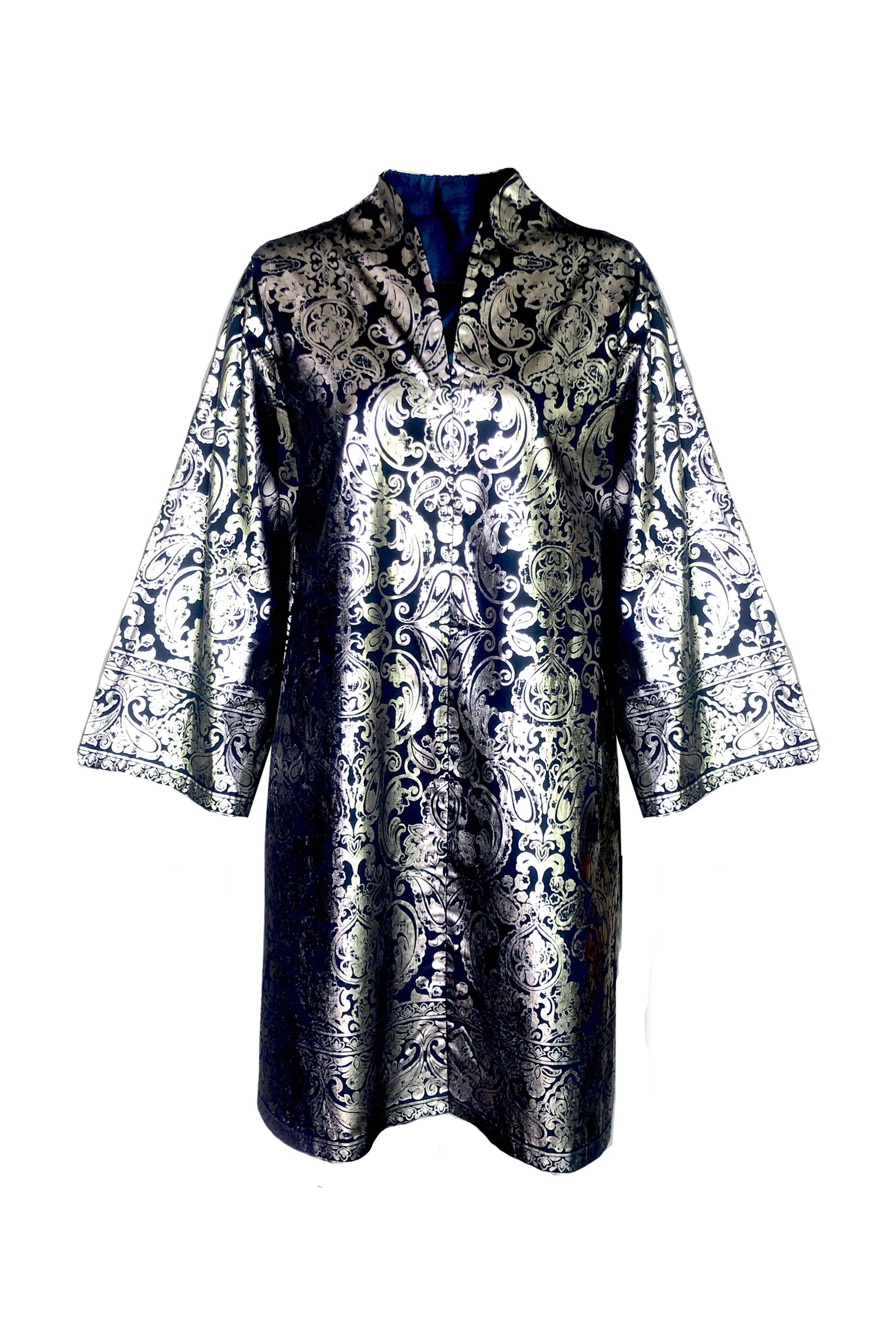 FOIL PRINT SHIRT DRESS - dash and dot