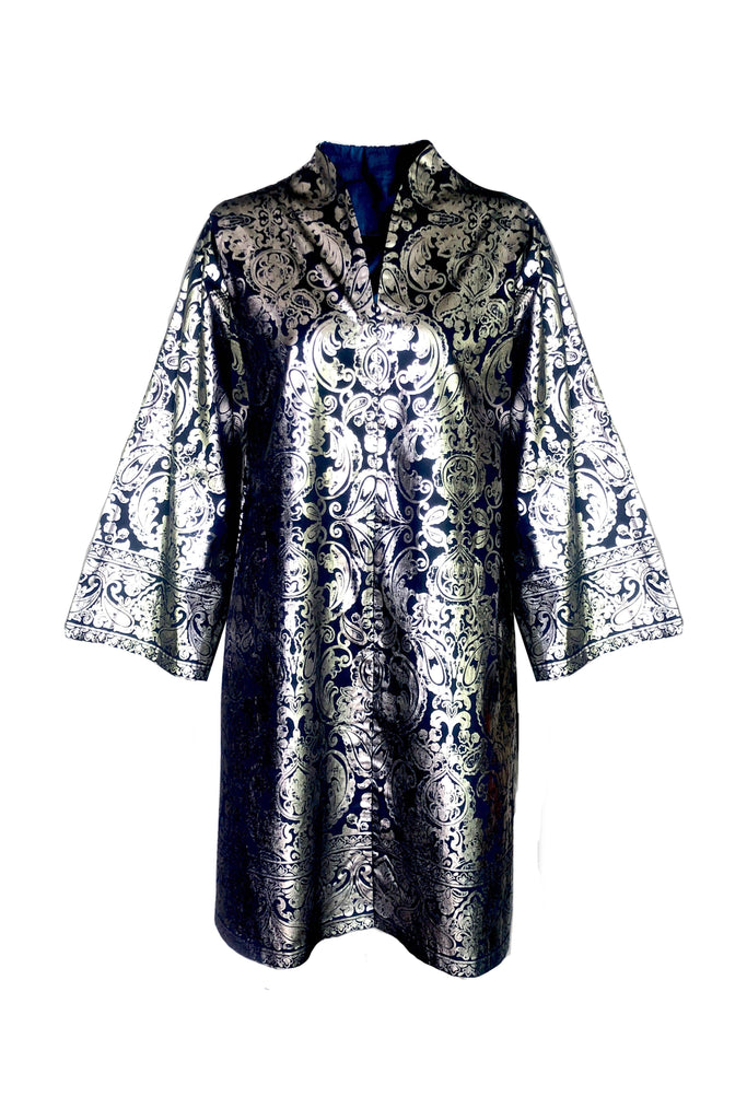 FOIL PRINT SHIRT DRESS - dash and dot dash and dot