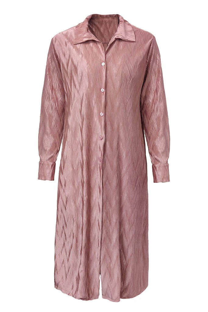 PINK PLEATED TOP - dash and dot dash and dot
