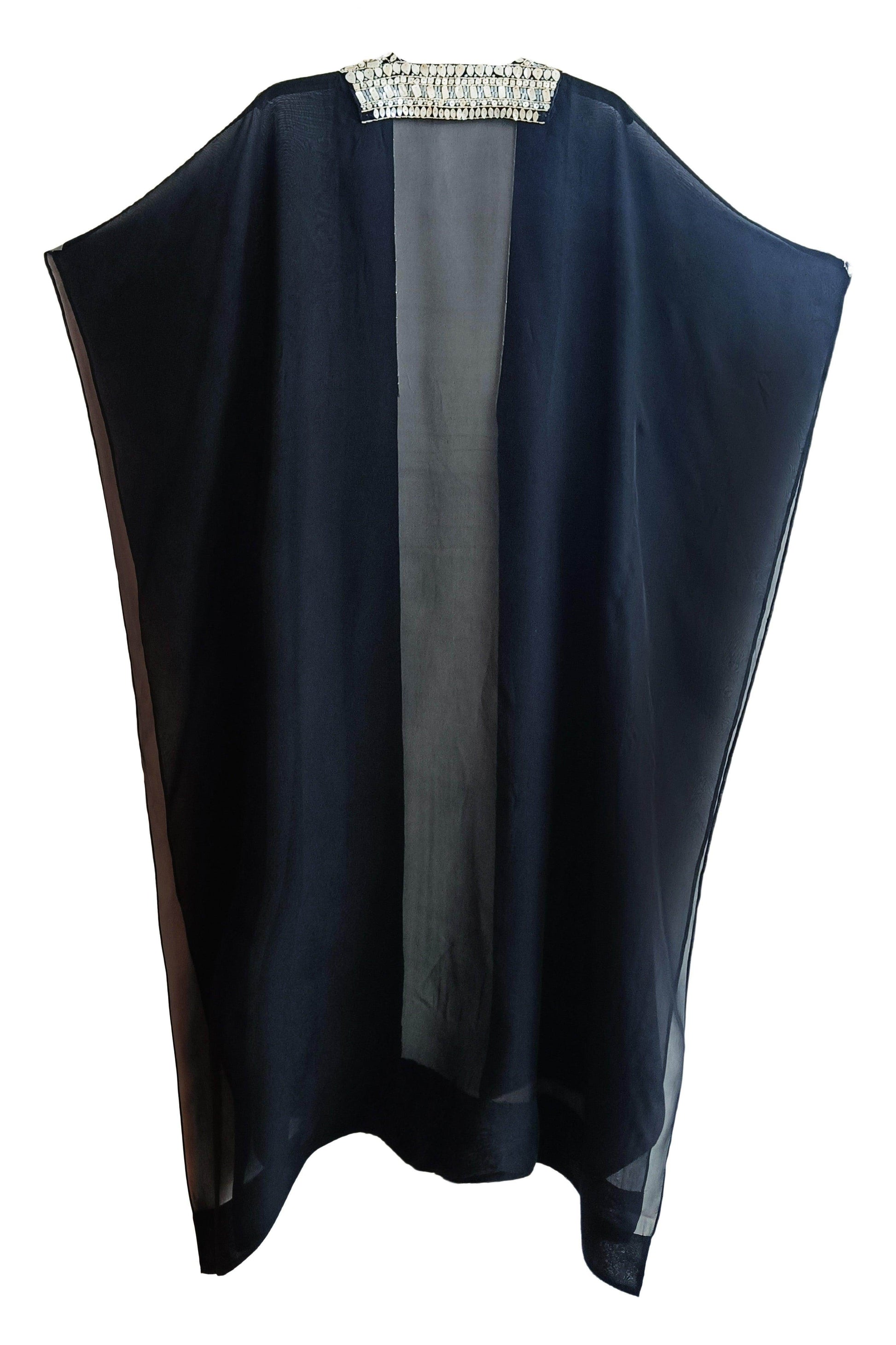 SHELL EMBROIDERED ORGANZA CAPE - dash and dot