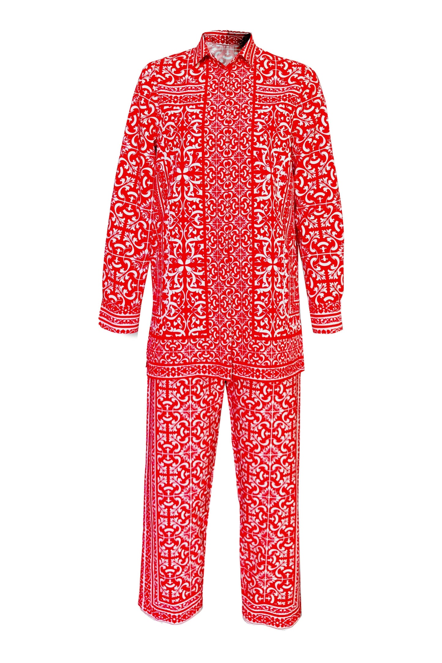 BAROQUE PORCELAIN PRINT PANT - dash and dot
