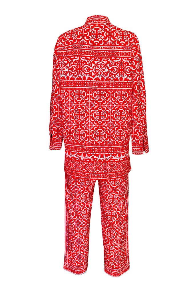 BAROQUE PORCELAIN PRINT PANT - dash and dot dash and dot