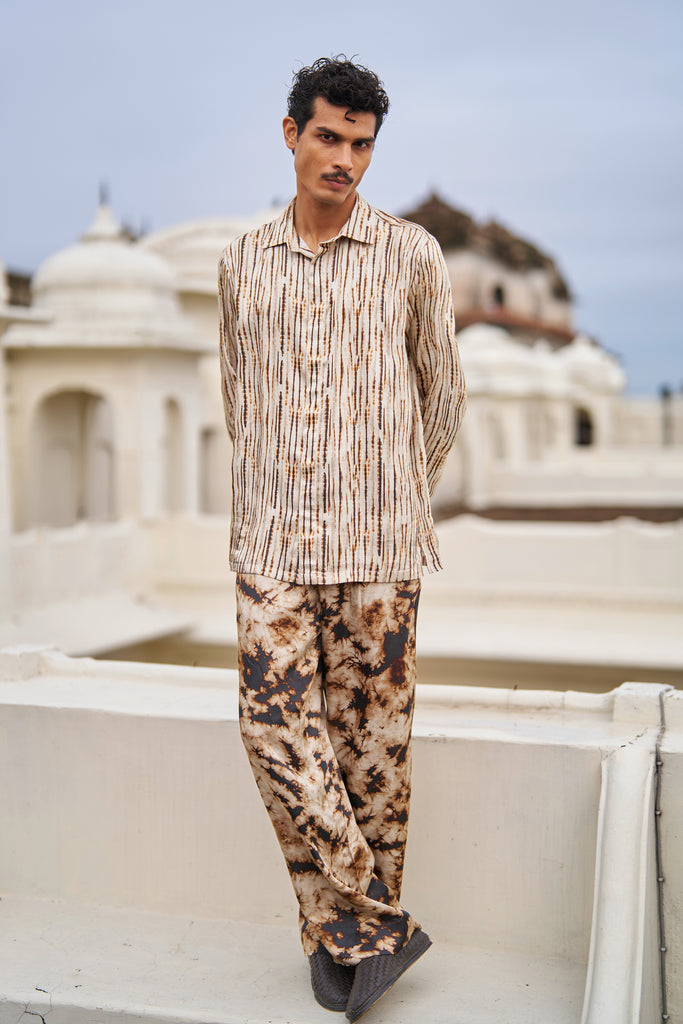 TIE-DYE STRIPE SHIRT dash and dot