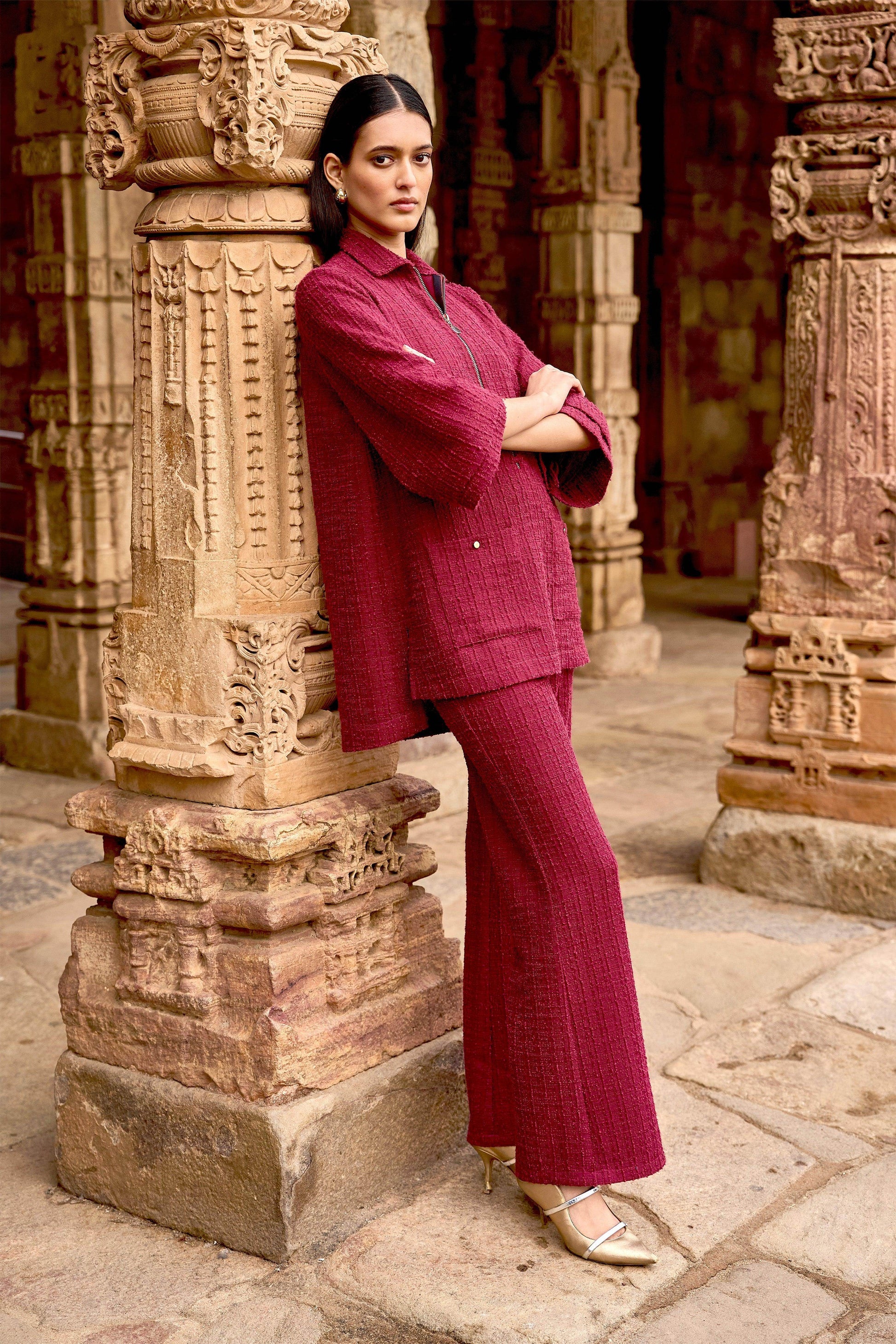 TEXTURED KNIT SET - dash and dot