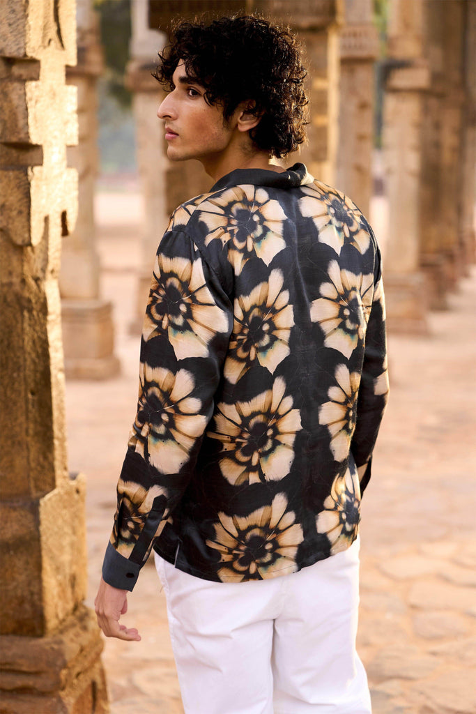 ABSTRACT FLORAL SHIRT - dash and dot dash and dot