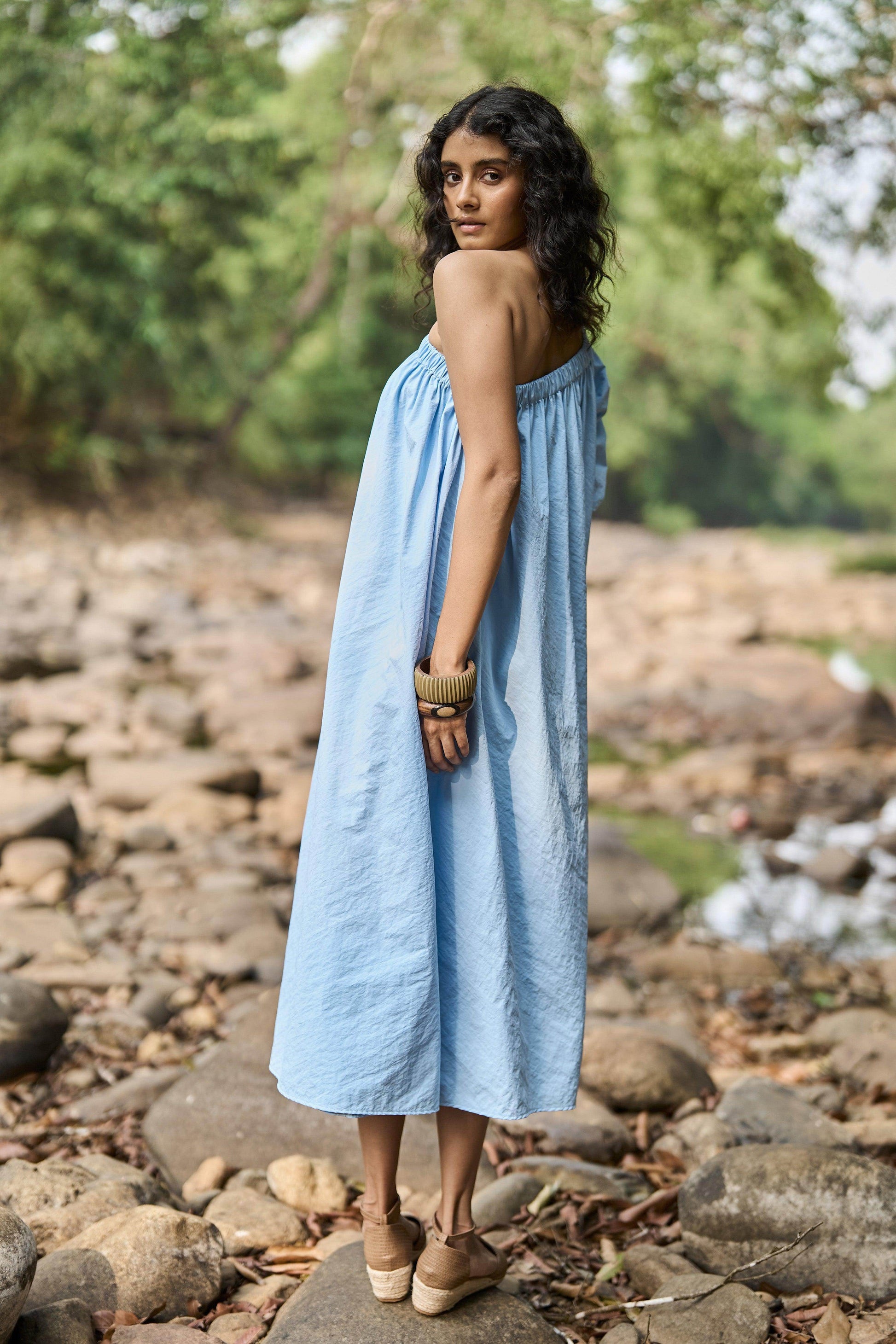 ONE-SHOULDER MIDI - dash and dot