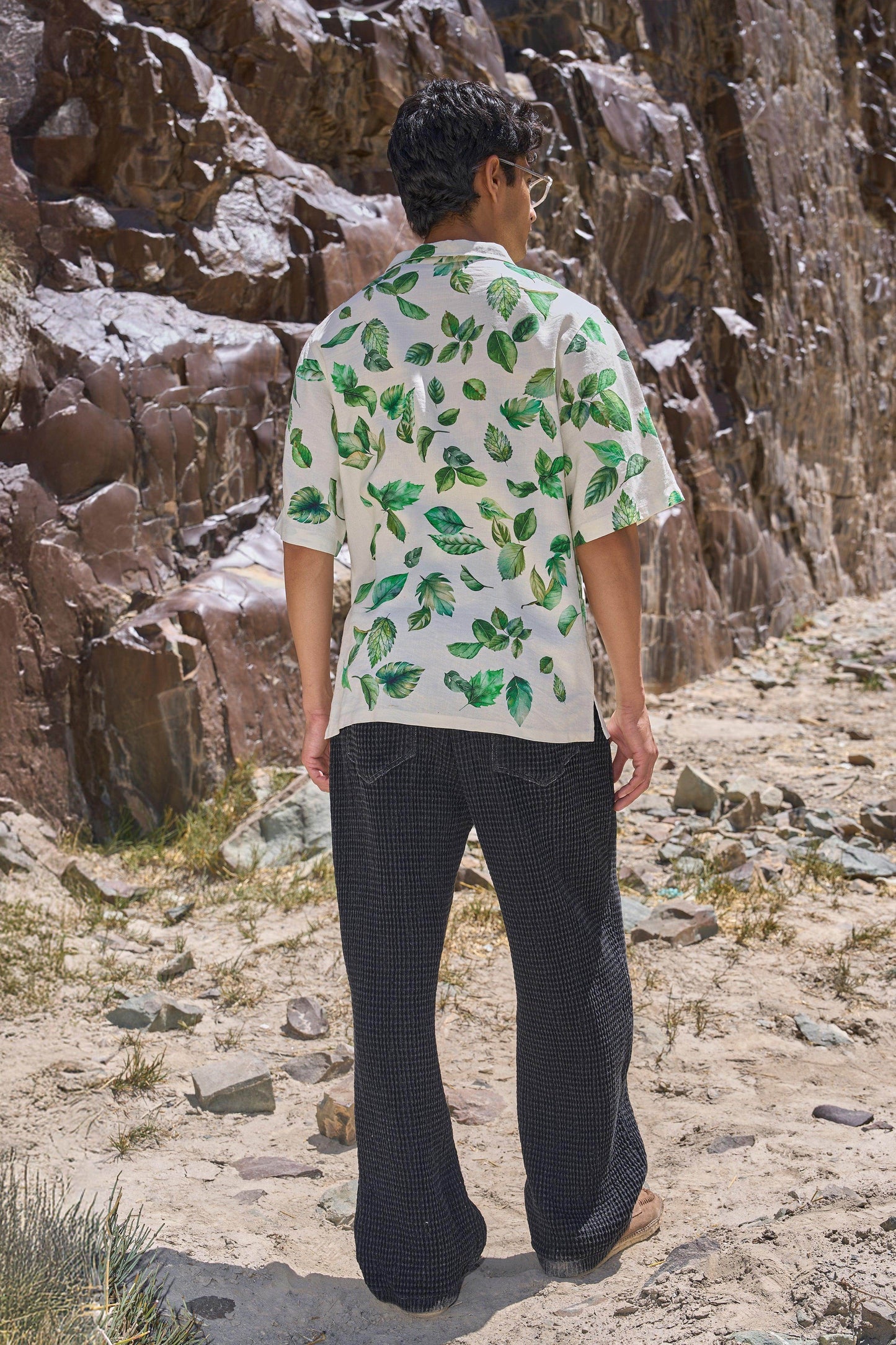 WASHED TEXTURED PANT - dash and dot