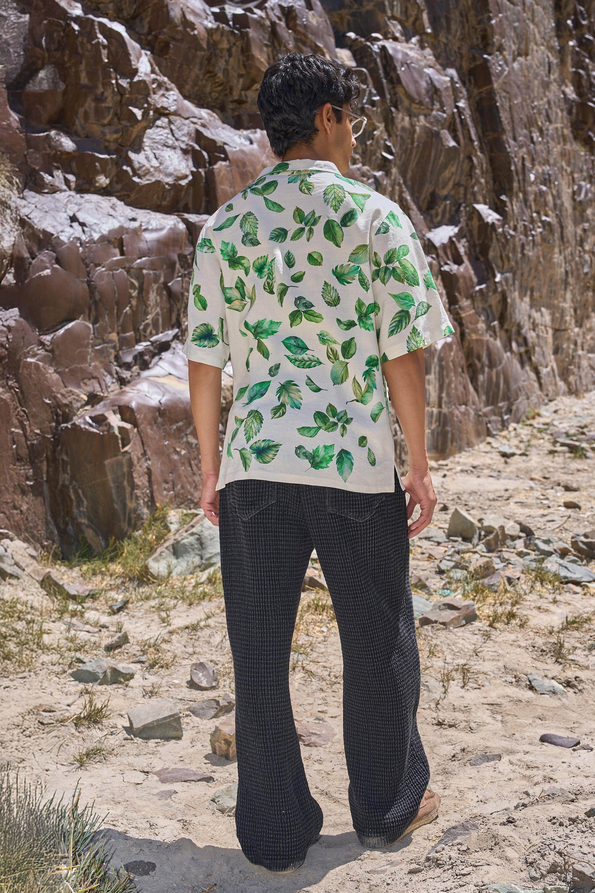 WASHED TEXTURED PANT - dash and dot