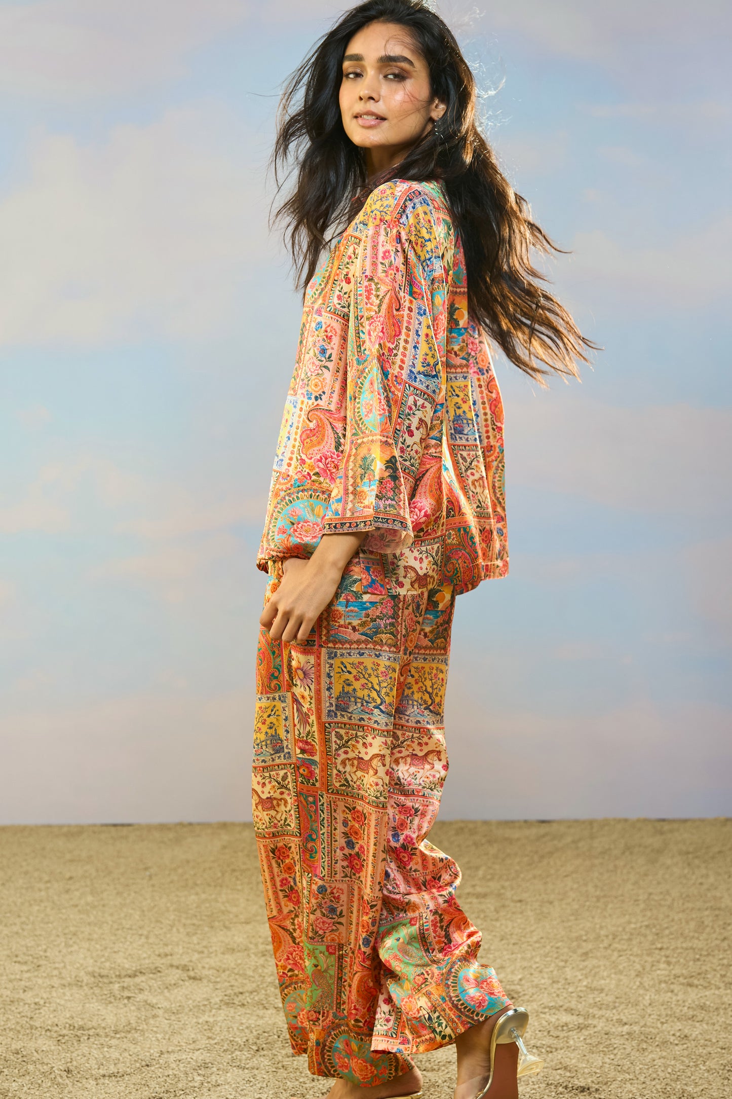 ORNAMENTAL PRINT SHIRT & PANT SET