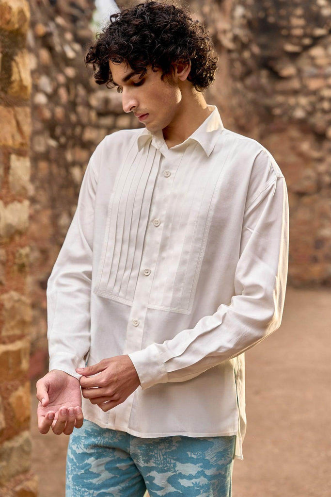 PINTUCK FRONT SHIRT - dash and dot dash and dot