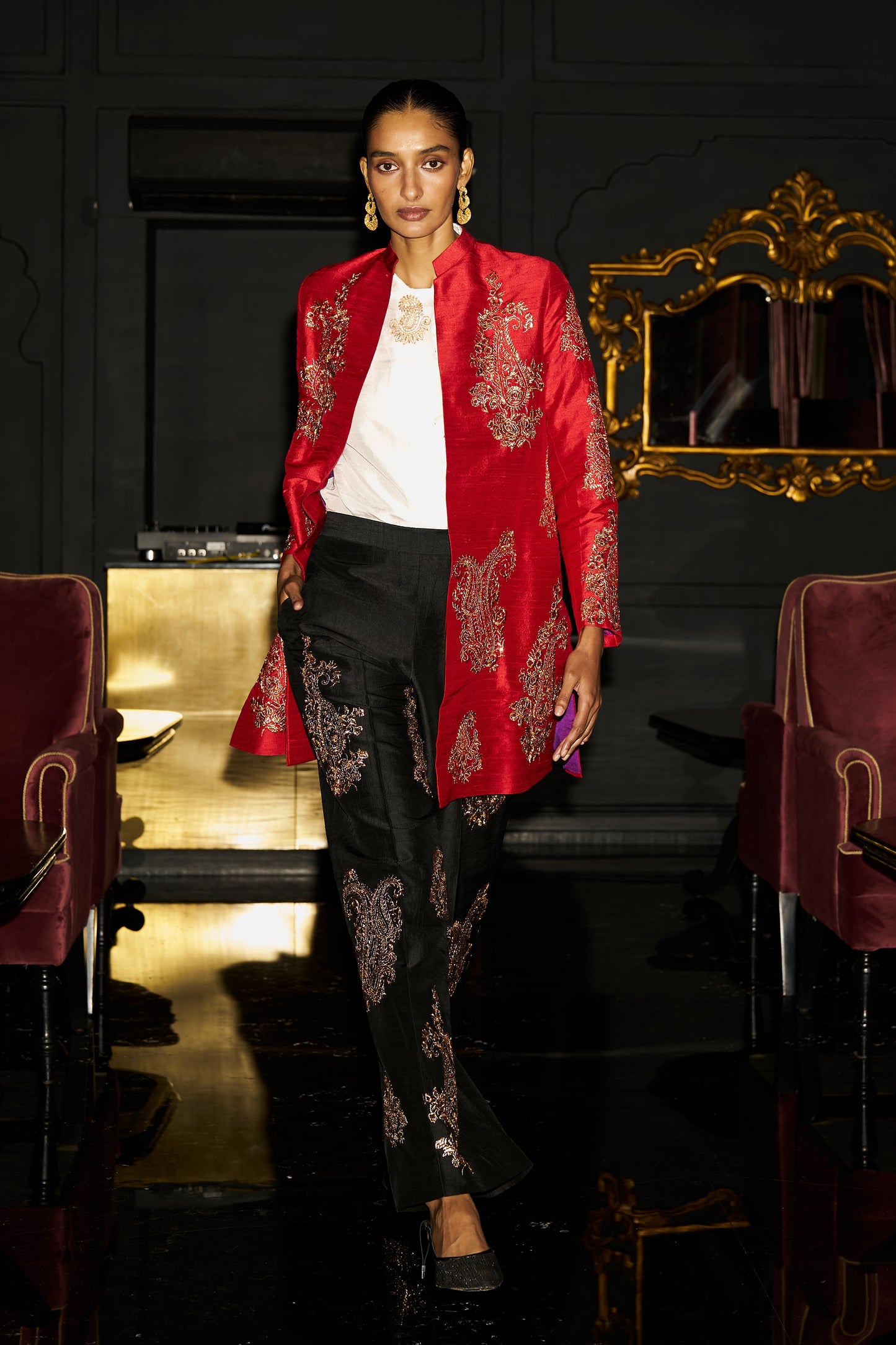 EMBROIDERED PAISLEY JACKET