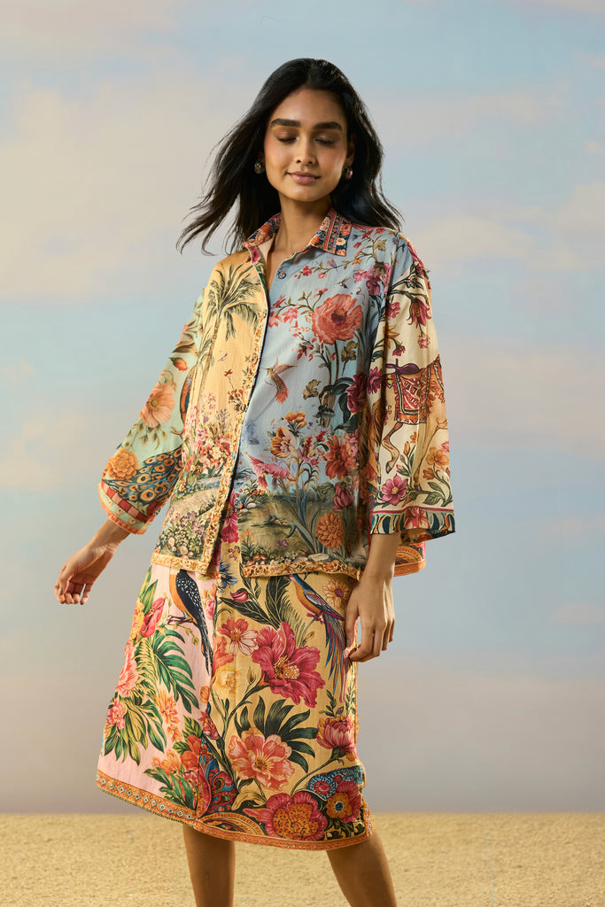 COASTAL PRINT SHIRT dash and dot