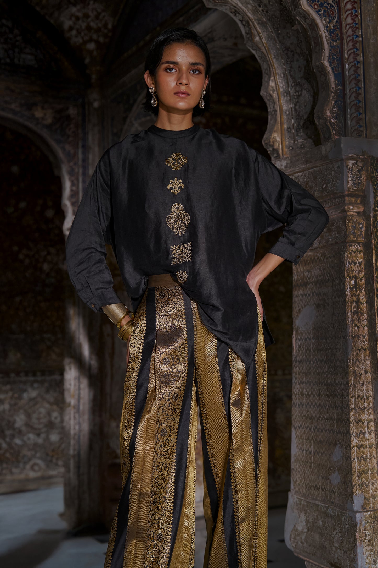 BENARES BROCADE STRIPED PANT