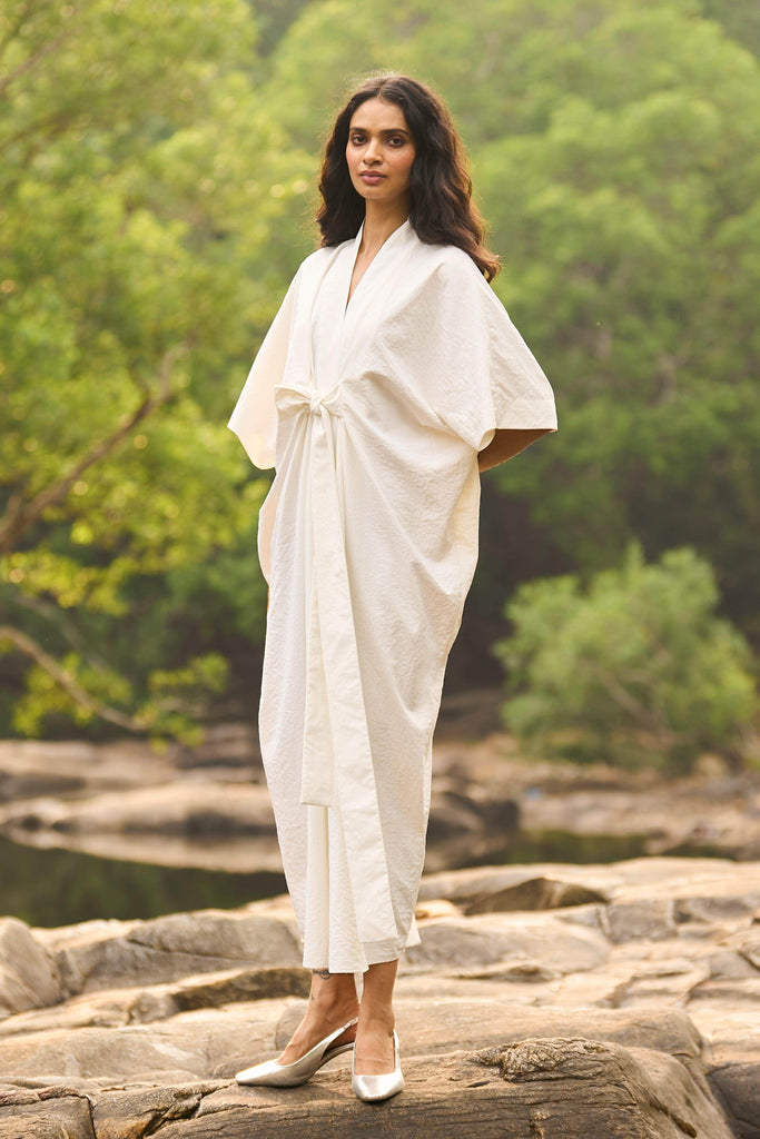 IVORY KAFTAN DRESS - dash and dot dash and dot