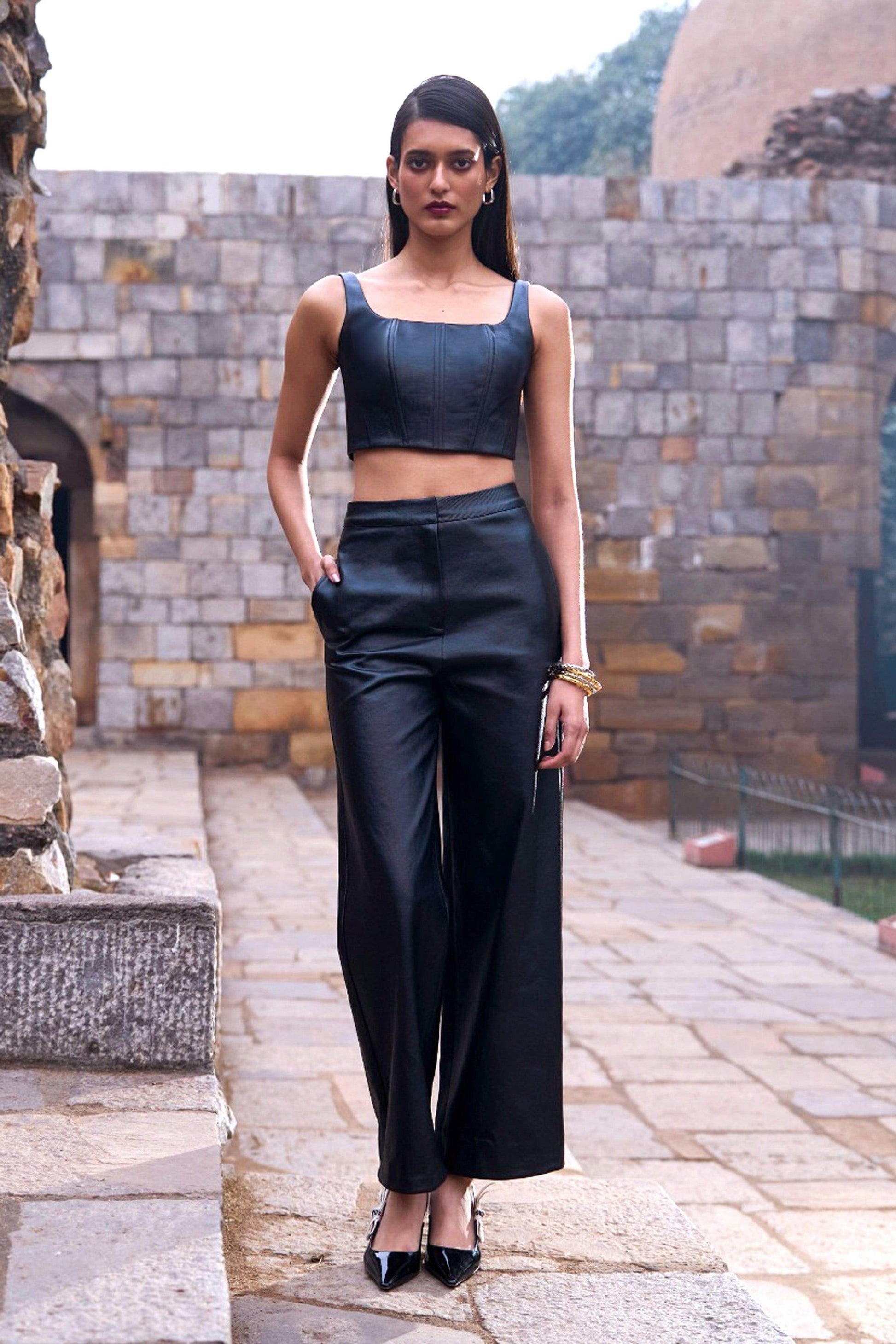 WAXED DENIM CORSET - dash and dot