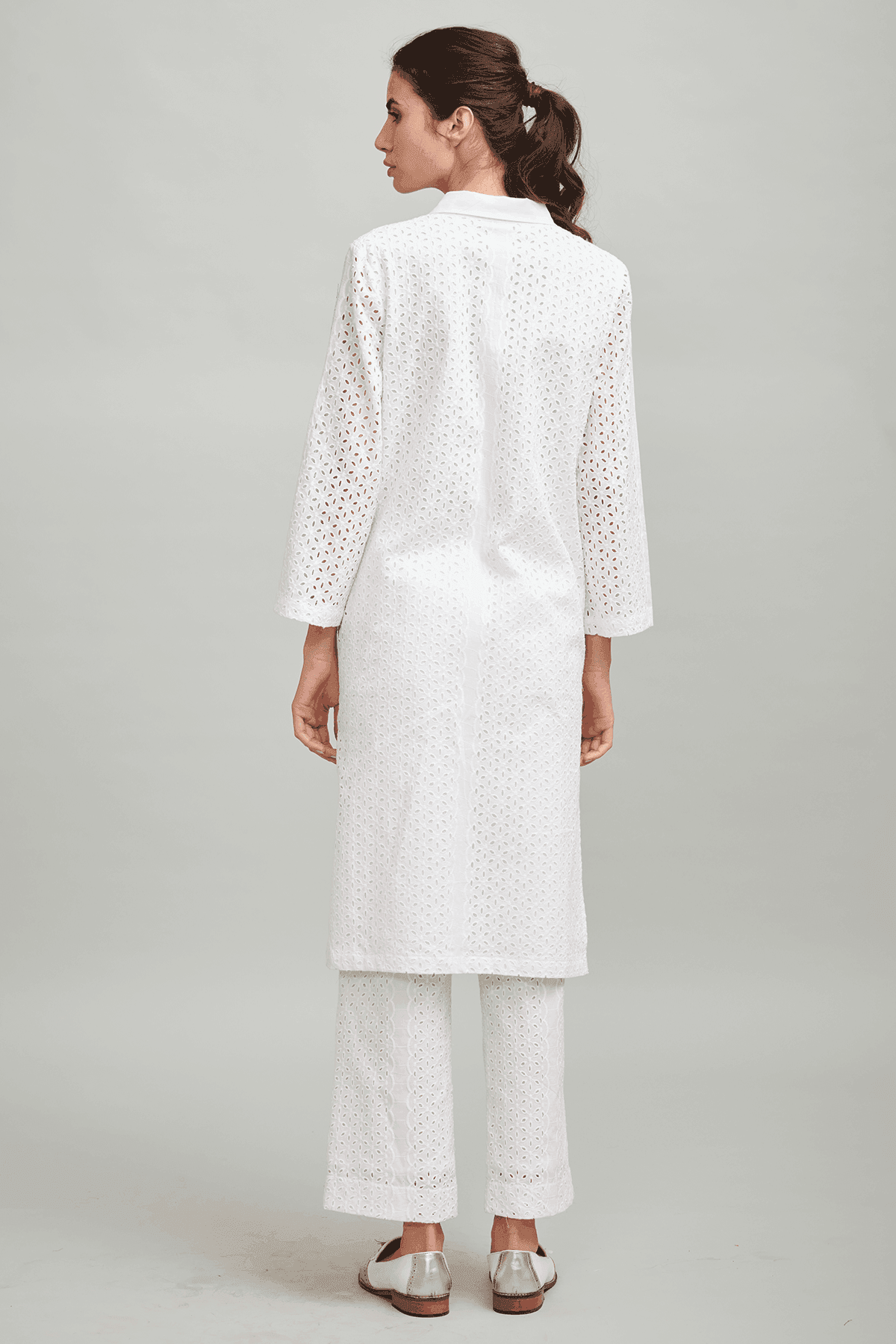 CUTWORK EMBROIDERY PANT - dash and dot